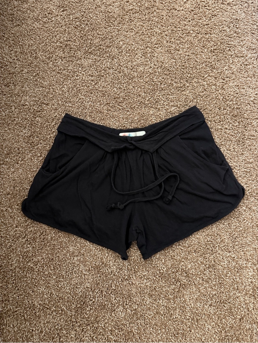 Women's Black Lounge Shorts